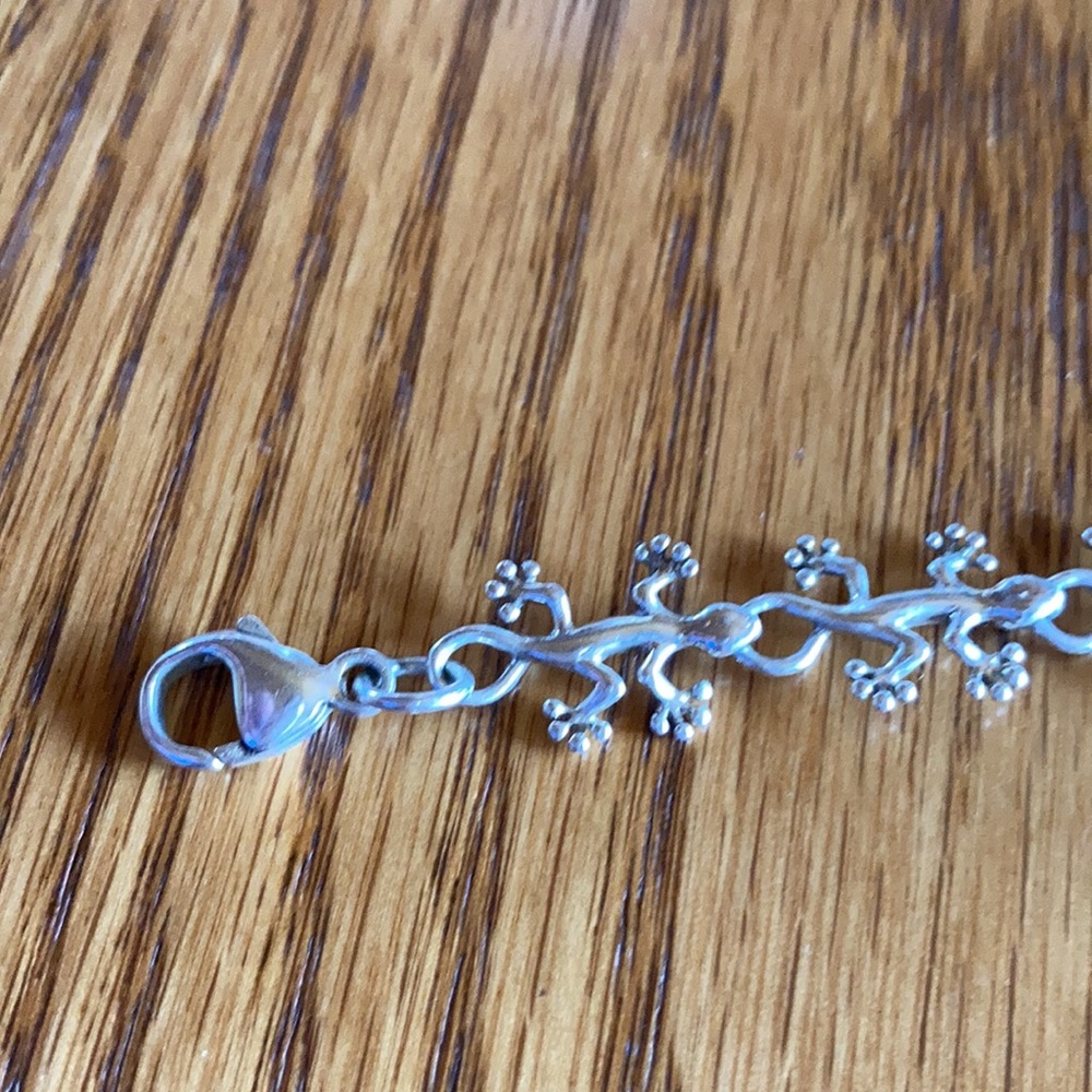 🦎🦎Sterling silver lizard bracelet🦎🦎 - Picture 2 of 5